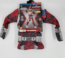 Marvel Black Widow Red Guardian Avengers Costume Kids Size S 4-6