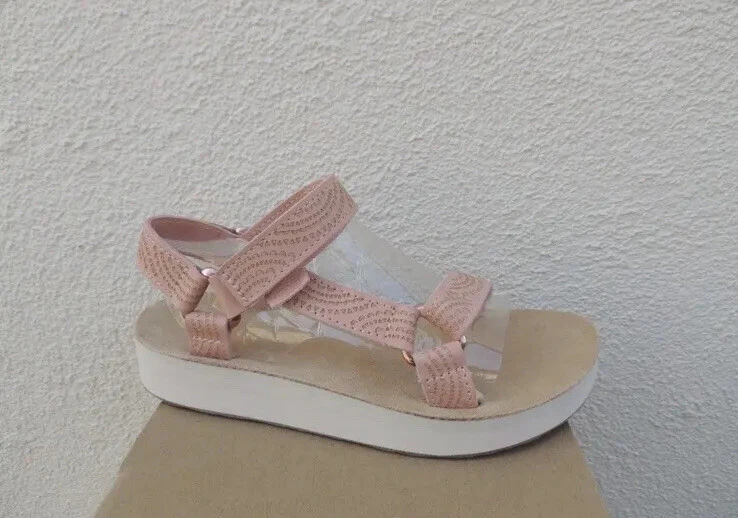 TEVA SANDALIA GEOMÉTRICA UNIVERSAL FORMA MEDIA TROPICAL MELOCOTÓN MUJER EE. UU. TALLA 6-9 Foto 4 de 4