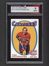 1971-72 OPC #15 YVAN COURNOYER KSA 9 MINT