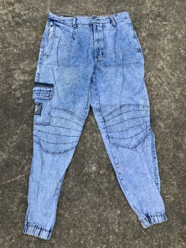 Vintage Bugle Boy Acid Marble Wash B-Boy Surf Ska… - image 1