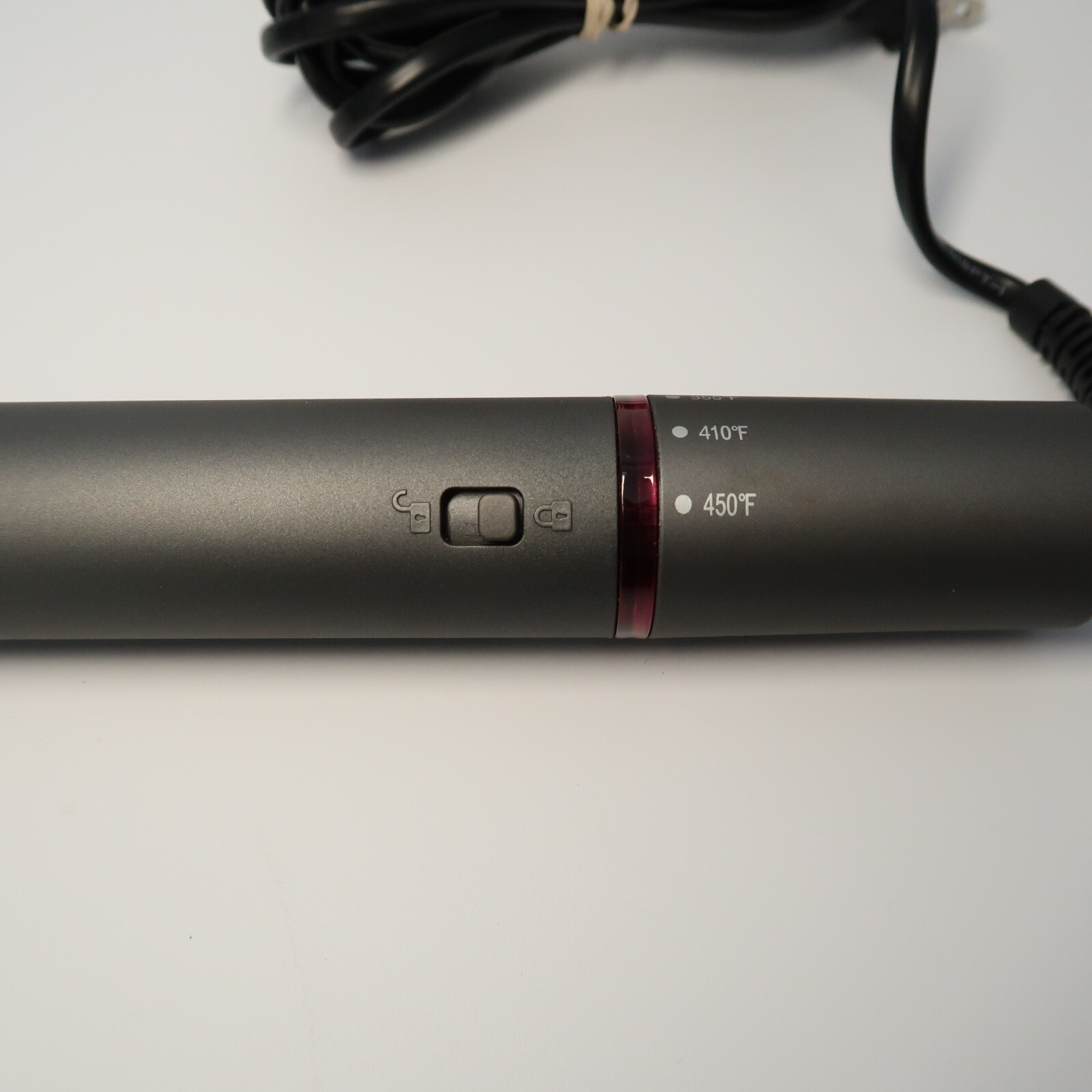 Furiden LM-166 Hair Straighter 1 Inch Gray Pink 450° Temp 360° Swivel Cord