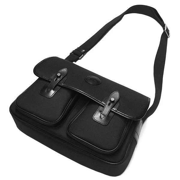 Mens black canvas shoulder bag deals