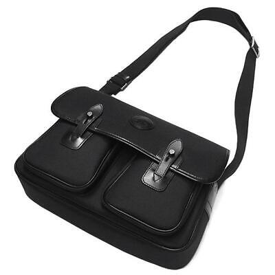 HUNTING WORLD Shoulder bag color black canvas leather W14 HUNTING WORLD Shoulder bag color black canvas leather W14