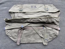 Original WW2 Korea Vietnam US Army M-1945 Field Pack Cargo OG Green - 1951 MINT