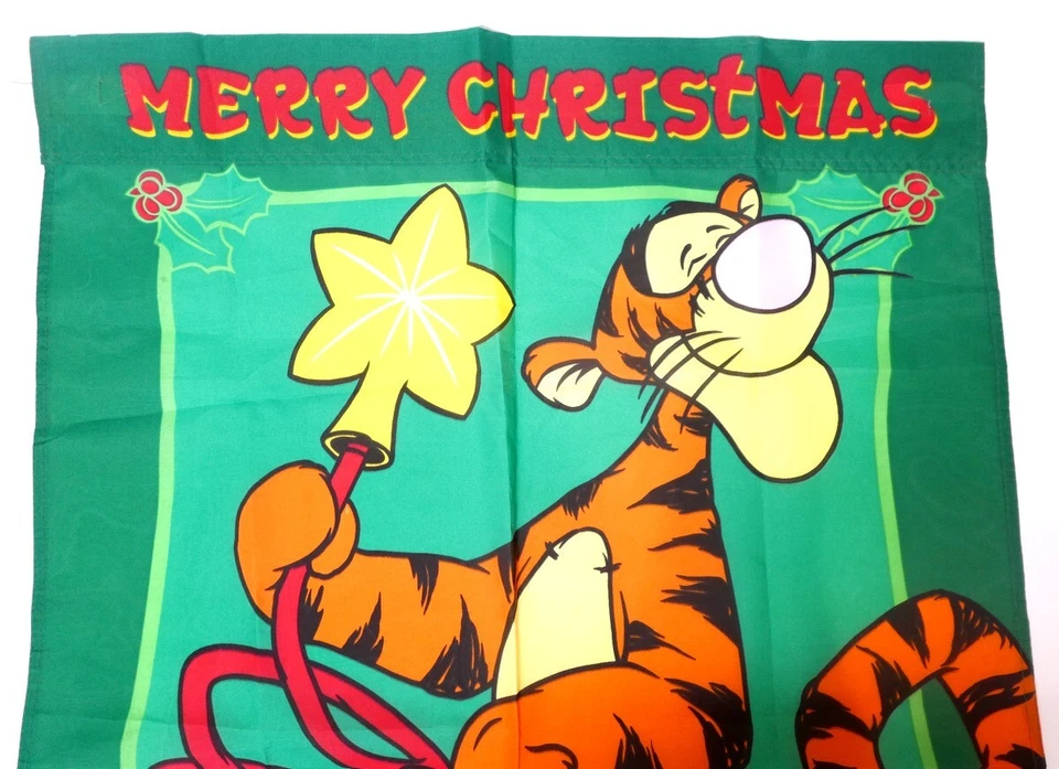Disney Winnie the Pooh Large Wall Hanging 43" x 29.5" Tapestry Christmas Tigger - Image 2 of 3