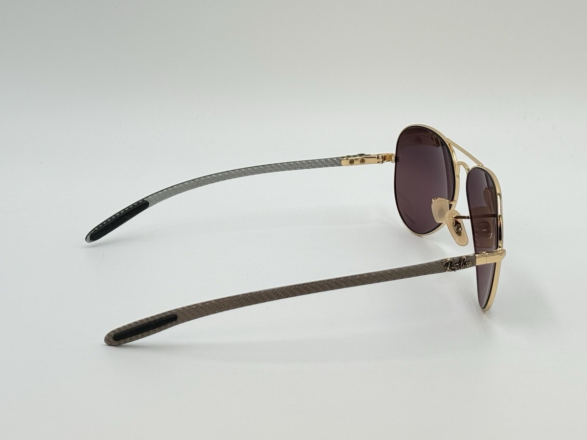 Ray Ban RB8317CH 001/6B CHROMANCE Purple Mirror POLARIZED/ Carbon
