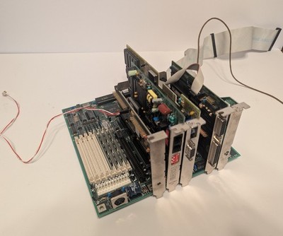 Vintage 386 Computer Assembly CHIPS CPU + 4MB DRAM