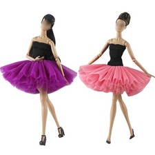 1/6 Ballet Skirt Princess Dolls Clothes Girl Toys For 11.5" Barbie Doll Dress