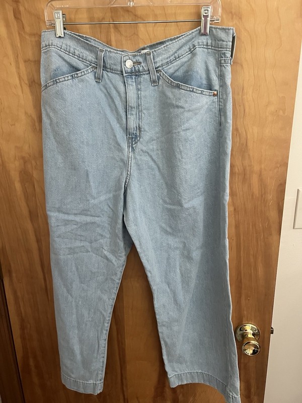 Signature by Levi Strauss Jeans Womens 10-W33 Heritage High Rise Loose Crop