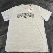 LARGE Michigan State Spartans T-shirt Mens Nike Dri Fit Performance Shirt