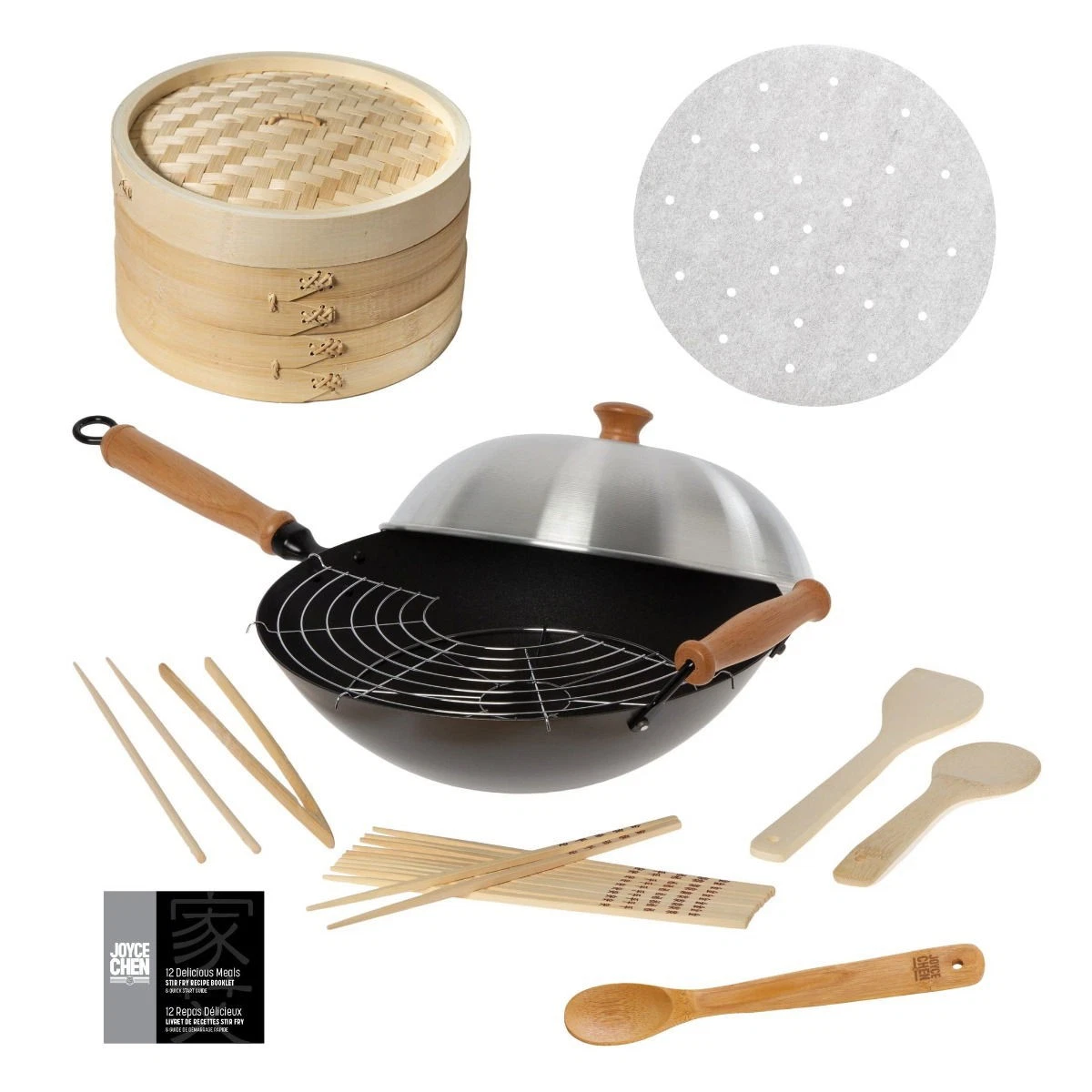 Joyce Chen Professional Series Nonstick 14" Wok Bundle | 13-Piece