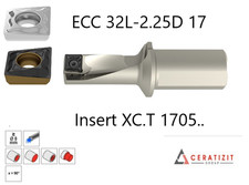 CERATIZIT ECOCUT CLASSIC DRILL, BORE AND TURN TOOL ECC 32L-2.25D 17 NEU 1 pcs.