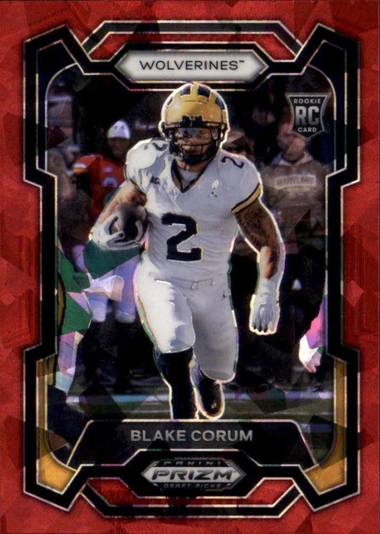 2024 Panini Prizm Draft Picks #128 Blake Corum Red Ice