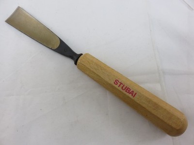 Stubai #4 Sweep 4  Straight Flat Chisel Wood Carving Tool 30mm Austria UNUSED