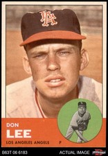 1963 Topps #372 Don Lee Inset photo may be chopped off in insert photo 7.5 - NM+
