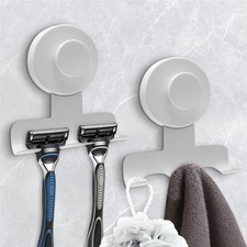 Suction Cup Razor Holder for Shower,Heavy-Duty 7KG Suction Hooks for Razor,To...