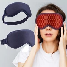 Electric Heated Eye Mask for Dry Eyes  Migraine Relief,3-Level USB Rechargeable