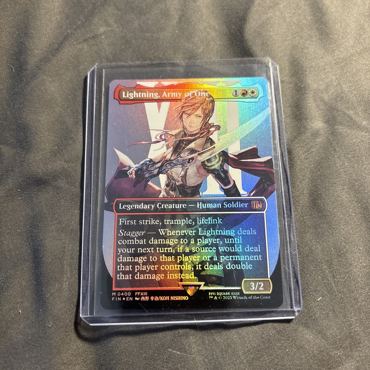 Lightning, Army of One (0400) (Borderless) Final Fantasy
