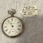 New ListingWaltham Model 1883 18s 15J Gold Filled Open Face Pocket Watch White Roman Dial