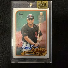 2015 Topps Archives Signature Series John Kruk Auto 1989 Topps #7/60