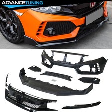 For 16-21 Honda Civic Type-r Front Bumper Cover Conversion Grille Front Lip For 16-21 Honda Civic Type-r Front Bumper Cover Conversion Grille Front Lip