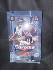 2025 Topps Chrome Football Hobby Box In Hand Sealed NFL Ready To Ship