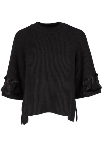 FENDI MAGLIONE CASHMERE NERO IT 40 UK 8