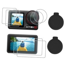 Lens Screen Protector for DJI Osmo Action 5 Pro Accessories 2Sets-8Pack ,