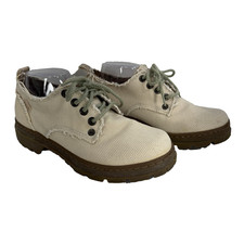 Vintage 90's BOKS By Reebok Beige Canvas Shoes Women s Size 9.5 Men s 7.5