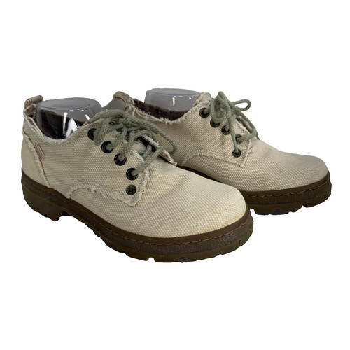 Vintage 90's BOKS By Reebok Beige Canvas Shoes Women’s Size 9.5 Men’s 7.5