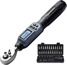 Digital Torque Wrench 1.1-22.1 Ft-lbs1.5-30 Nm 14 Drive Inch Pound Torque