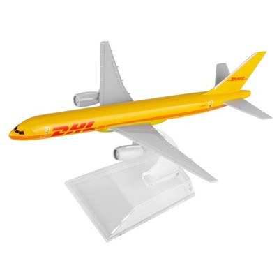 1/400 16cm DHL B757 Cargo Transportation Airplane Model Diecast Plane Display H
