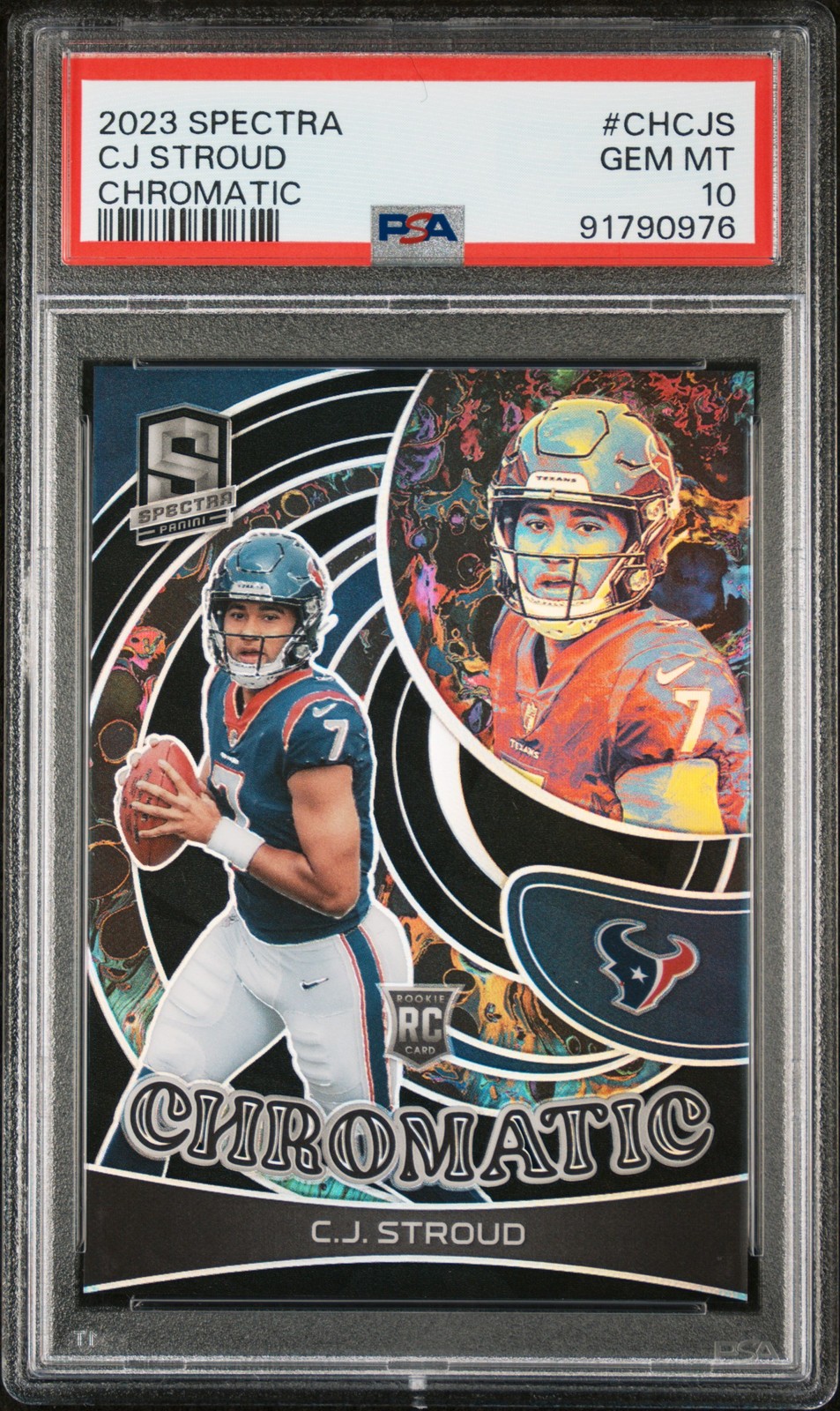 2023 PANINI SPECTRA CHROMATIC #CHCJS CJ STROUD ROOKIE RC /99 PSA 10 view 1