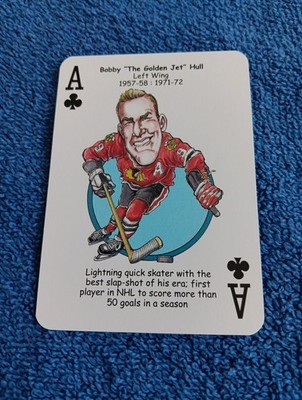 Bobby Hull Card Chicago Blackhawks Hero Decks Playing Card Hockey Card NHL HOF