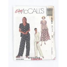 Vintage Pattern Sewing Crafts Hobby McCall’s 8061 Large 16-18 Pajamas 1990s