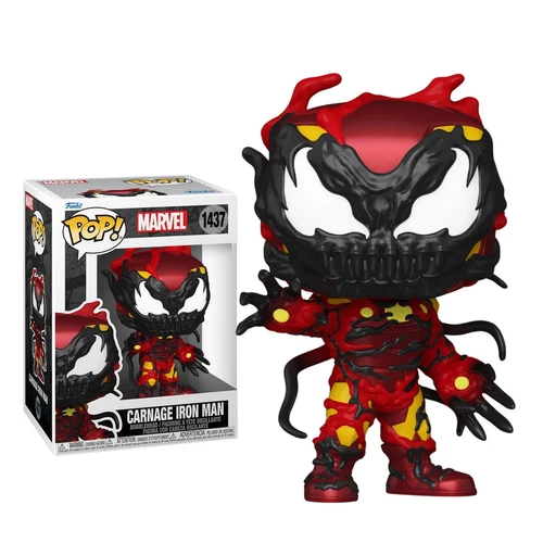 Carnage Iron Man #1437 Funko Pop! Marvel Symbiote Fusion Vinyl Figure with Case