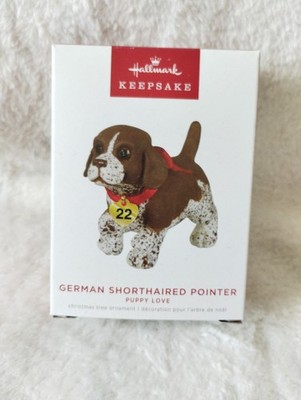 2022 Hallmark Keepsake Puppy Love Ornament German Shorthaired Pointer Christmas