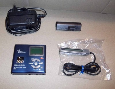 TOP MiniDisc-Recorder * Sharp MD-DR470H m. Mikrofonanschluss MDLP Metallgehäuse