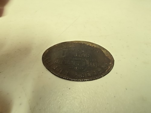 Antiguo enfriador de leche Robles y Hamburguesas Gregory Pureza tamaño 1 insignia publicitaria - Imagen 4 de 7