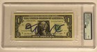 Michael J Fox PSA DNA CERT AUTHENTIC AUTOGRAPH $1 DOLLAR BIL