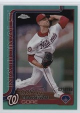 2025 Topps Chrome Aqua Refractor 28/199 Mackenzie Gore #160 15zu