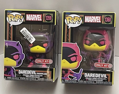 Lot Of 2 Funko Pop! - Daredevil (Black Light) - Target Exclusive #1359 & #1360