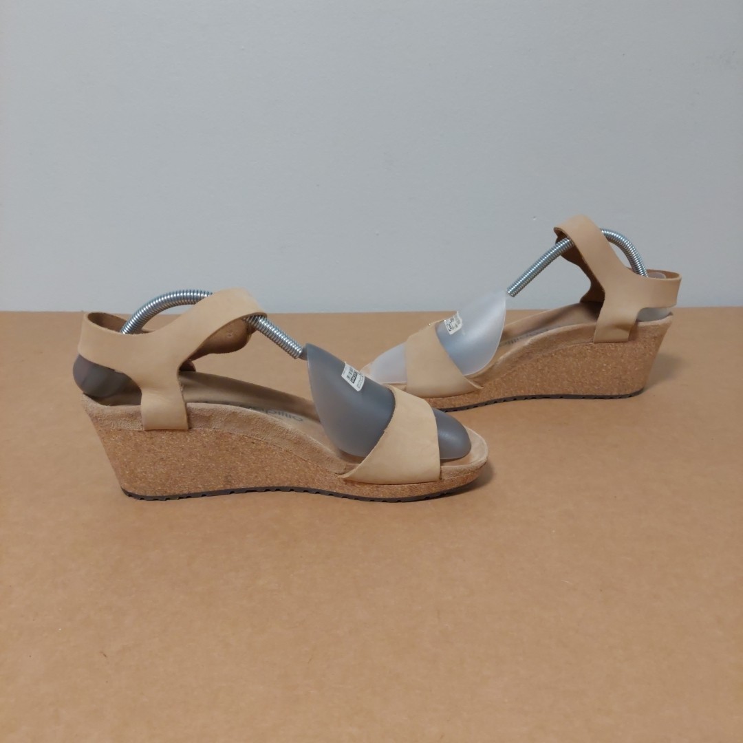 Papillio By Birkenstock Sandals  Soley Wedge Slingback Brown Leather SIZE 41