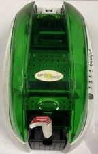 Evolis Dualys 3 Mag ID Card Badge Thermal Printer, Power On, No Power Supply