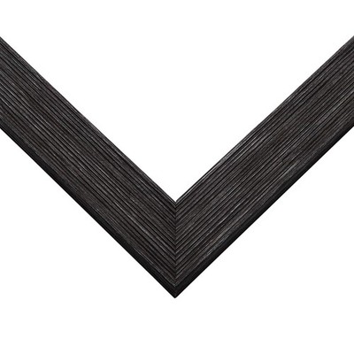 7x11 Thin Barnwood Picture Frame, UV Acrylic, 2 Finishes - Grey and Black