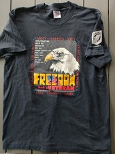 U.S. Armed Forces Thank A Veteran T-Shirt Made In USA Size XL Single Stitch VTG