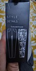 HUE 2 in 1 Reversible Denim High Rise Skimmer- Size XS Black/Camo Print — photo 3