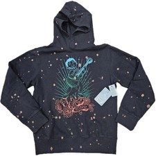 DISNEY Coco Pullover Hoodie Long Sleeve "DISNEY STORE " Black Size 11/12 NWT