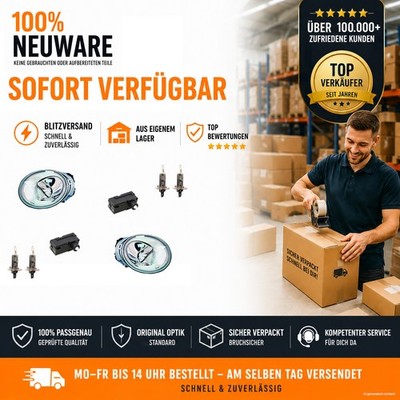 Scheinwerfer Halogen passend für VW New Beetle mit Leuchtmit. L R mit Stellmotor