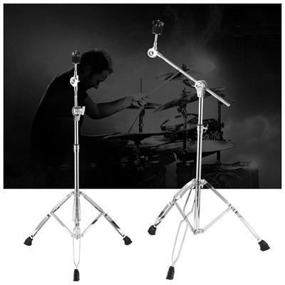 Cymbal Straight Boom Stand Double Braced Thicken Alloy Support Rack Heavy Duty